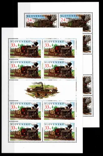 Slowakei 521, 522 postfrisch als Kleinbogen #OU090