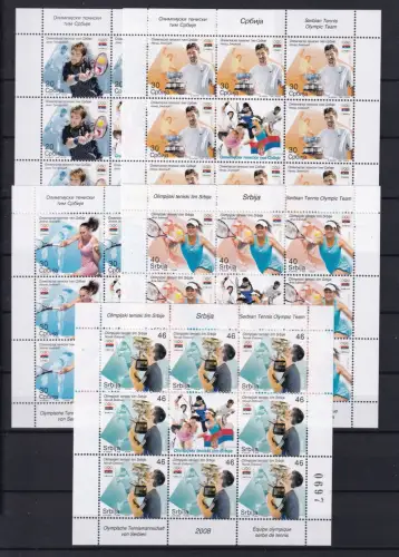 Serbien 241-245 postfrisch als Kleinbogen #OU076