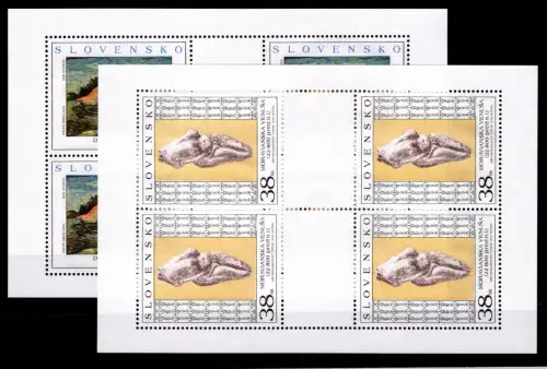 Slowakei 544, 545 postfrisch als Kleinbogen #OU086