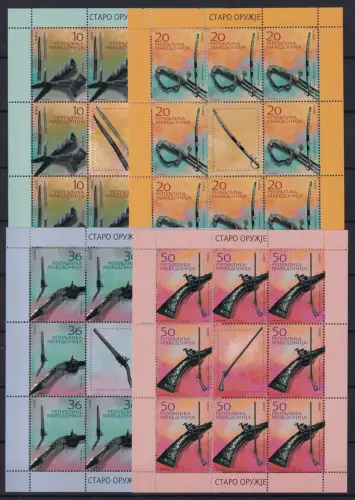 Mazedonien 309-312 postfrisch als Kleinbogen #OU097