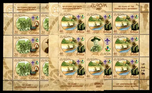 Serbien 194, 195 postfrisch als Kleinbogen #OU079