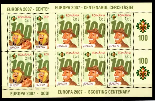 Rumänien 6190-6191 I postfrisch als Kleinbogen #OU103