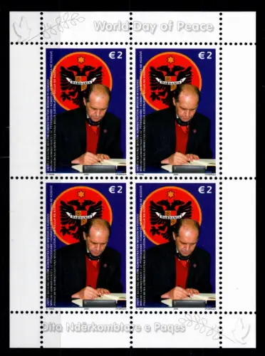 Kosovo 58 postfrisch als Kleinbogen #OU128