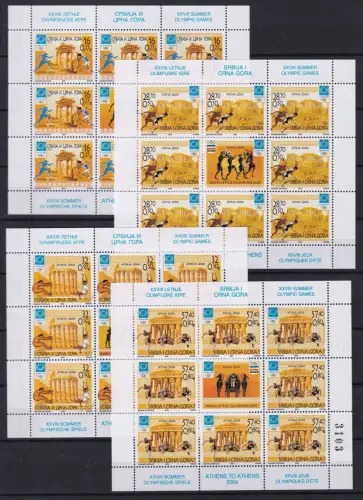 Jugoslawien 3208-3211 postfrisch als Kleinbogen #OU134