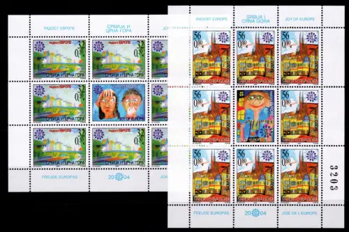 Jugoslawien 3215, 3216 postfrisch als Kleinbogen #OU139