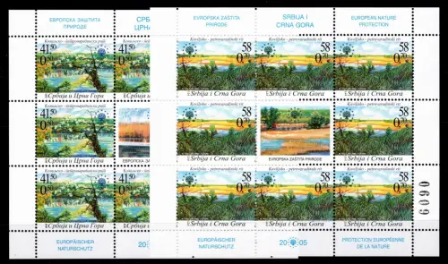 Jugoslawien 3285, 3286 postfrisch als Kleinbogen #OU147