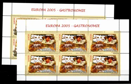 Rumänien 5935, 5936 postfrisch als Kleinbogen #OU113