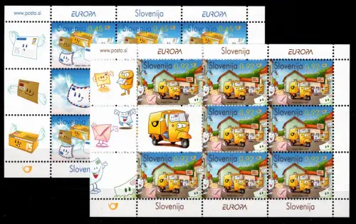 Slowenien 682, 683 postfrisch als Kleinbogen #OU122
