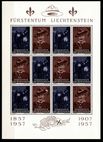 Liechtenstein 360, 361 postfrisch als Kleinbogen #OU814