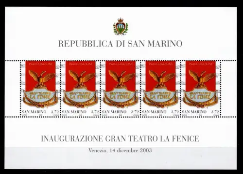 San Marino 2119 postfrisch als Kleinbogen #OU191