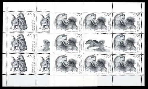 Grönland 393, 394 postfrisch als Kleinbogen #OU831