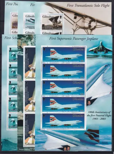 Gibraltar 1136-1141 postfrisch als Kleinbogen #OU850