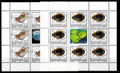 Dänemark 1338, 1339 postfrisch als Kleinbogen #OU838