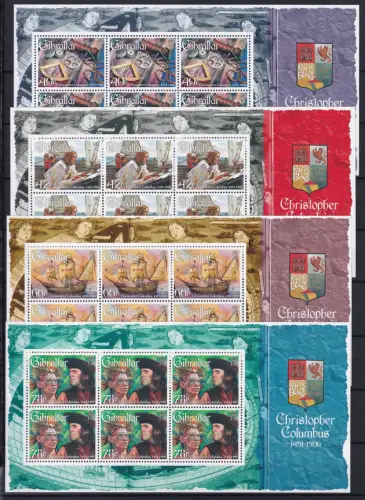 Gibraltar 1186-1190 postfrisch als Kleinbogen #OU855