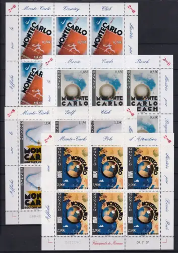 Monaco 2867-2870 postfrisch als Kleinbogen #OU860