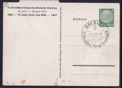 Deutsches Reich PP 127 C 29 als Ganzsache mit Sonderstempel #OU883