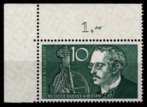 BRD Bund 284 postfrisch vom Eckrand #OU469