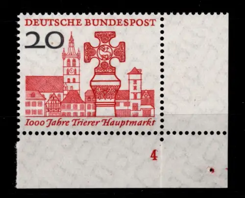 BRD Bund 290 FN postfrisch Formnummer 4, gefaltet #OU490