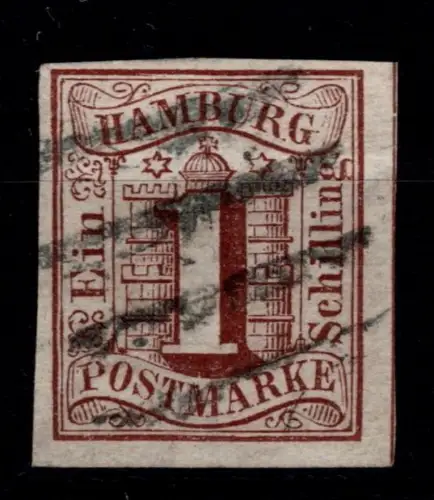 Hamburg 2 gestempelt tiefst geprüft Jakubek BPP #OU539