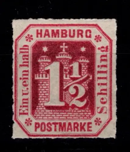 Hamburg 21 postfrisch tiefst signiert Pfenninger #OU556