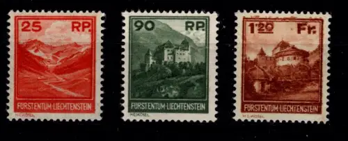 Liechtenstein 119-121 mit Falz #OU582