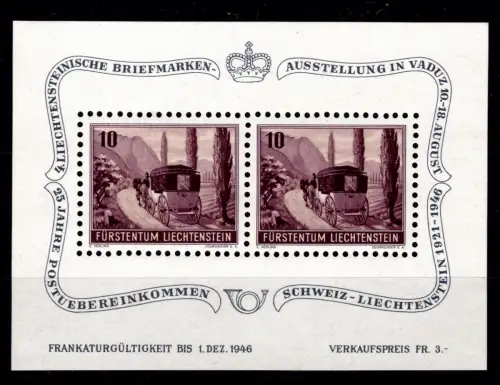 Liechtenstein Block 4 postfrisch #OU597