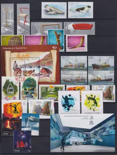 Island Jahrgang 2010 postfrisch mit Mi.Nr.: 1257-1297 #OU701