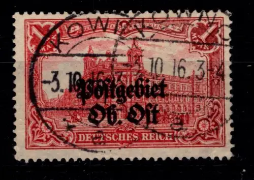 Postgebiet Ober Ost 12 A gestempelt geprüft Hey BPP #OU745