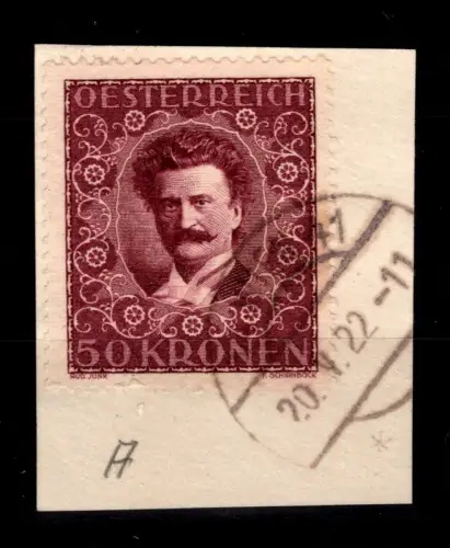 Österreich 421 gestempelt auf Briefstück gestempelt Wien #DAE10