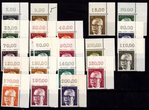 Berlin 359 ff postfrisch Formnummern und Ecken fast komplett #OU768