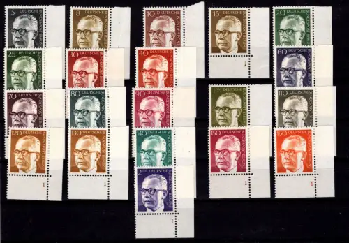Berlin 359 ff postfrisch Formnummern und Ecken fast komplett #OU768