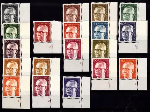 Berlin 359 ff postfrisch Formnummern und Ecken fast komplett #OU768