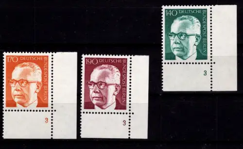 Berlin 359 ff postfrisch Formnummern und Ecken fast komplett #OU768