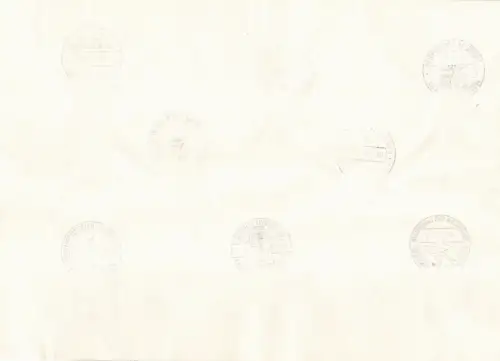 Berlin 140 gestempelt mit allen Berliner Sonderstempeln 1957/58/59 #OU770