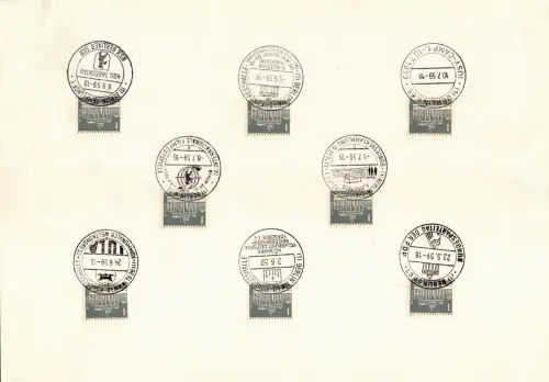 Berlin 140 gestempelt mit allen Berliner Sonderstempeln 1957/58/59 #OU770