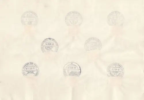 Berlin 140 gestempelt mit allen Berliner Sonderstempeln 1957/58/59 #OU770