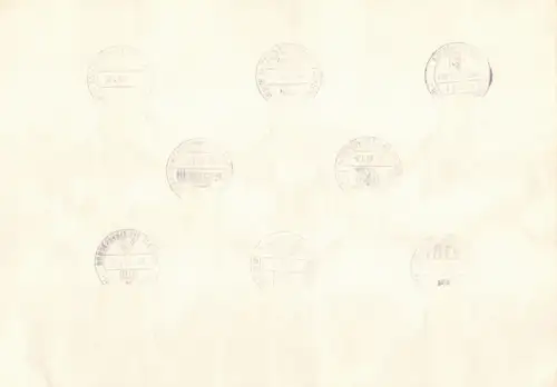 Berlin 140 gestempelt mit allen Berliner Sonderstempeln 1957/58/59 #OU770