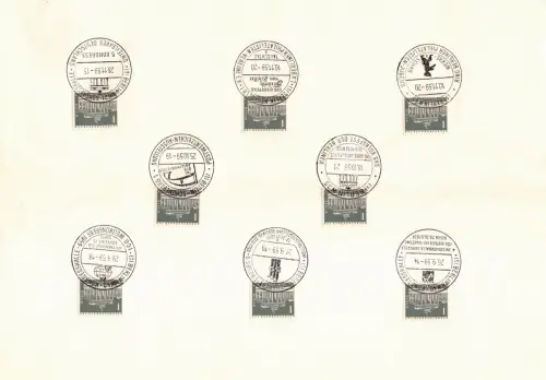 Berlin 140 gestempelt mit allen Berliner Sonderstempeln 1957/58/59 #OU770