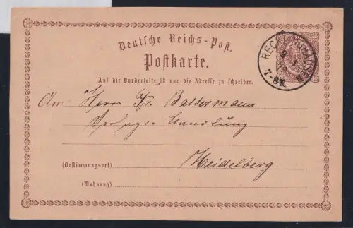 Deutsches Reich P 01 als Ganzsache gepr. Brugger BPP, EKr. Recklinghausen #OU764