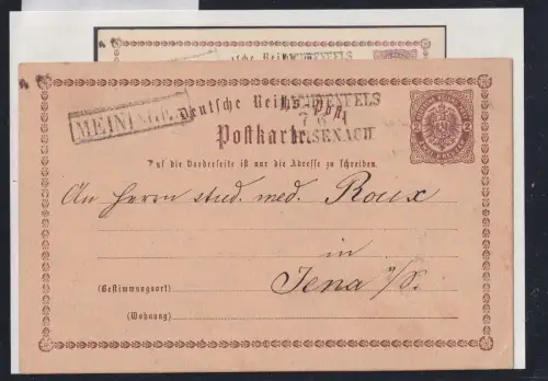 Deutsches Reich P 2 als Ganzsache Befund Brugger BPP, Preußen Stempel #OU753