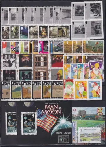 Großbritannien Isle of Man Jahrgang 2009 postfrisch ohne 1487-1506 #OU237