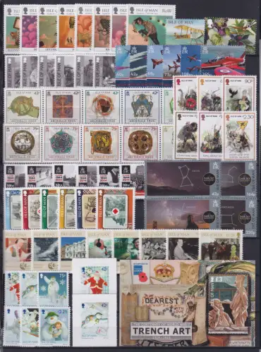 Großbritannien Isle of Man Jahrgang 2014 postfrisch #OU242