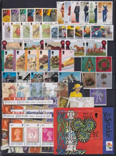 Großbritannien Isle of Man Jahrgang 2001 postfrisch #OU229