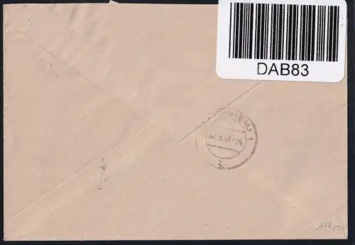 Französische Zone Rheinland Pfalz 46-48 auf Brief portogerecht #DAB83