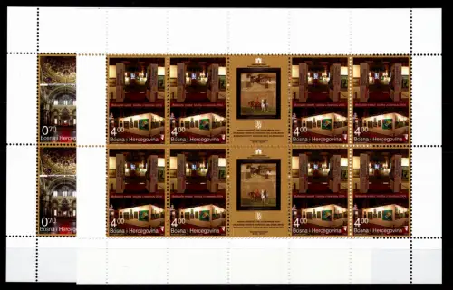 Bosnien Herzegowina 415, 416 postfrisch als Kleinbogen #OU065