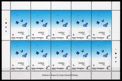 Bosnien Herzegowina 301 postfrisch Kleinbogen / CEPT #NN797
