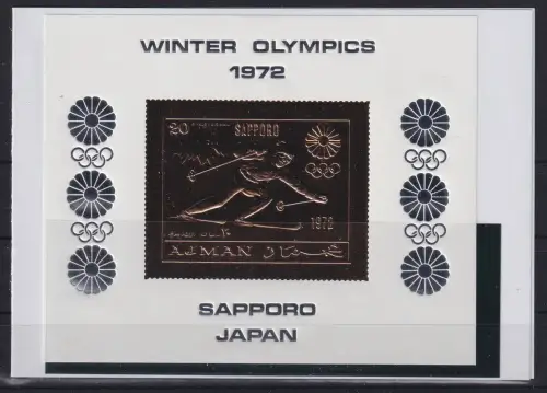 Ajman Block 219 postfrisch Sapporo Olympia 1972 #DAG66