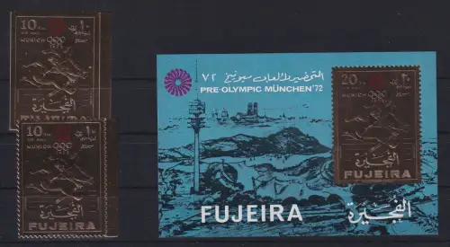 Fujeira 755 A+B, Block 73 postfrisch München Olympia 1972 #DAG77