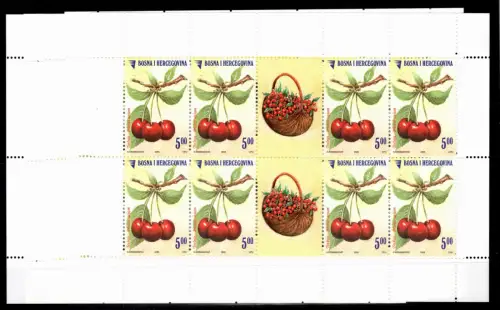 Bosnien Herzegowina 395-399 postfrisch als Kleinbogen #OU066