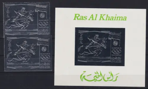 Ras al Khaima A 805 A+B, Block G 144 postfrisch Olympia #DAH01